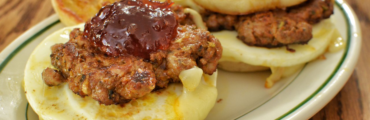 Sausage breakfast sandwich