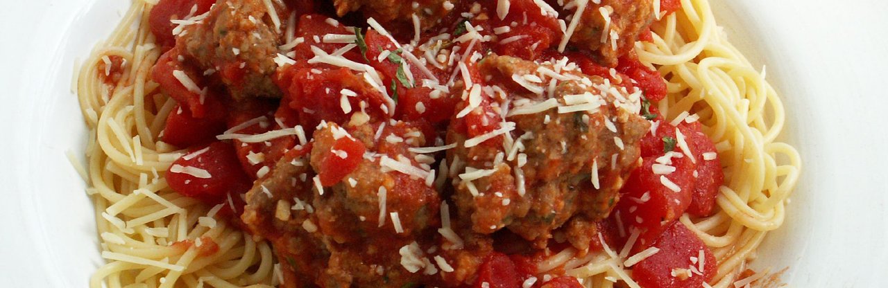 Spaghetti and meatballs