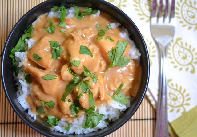 Chicken in peanut sauce