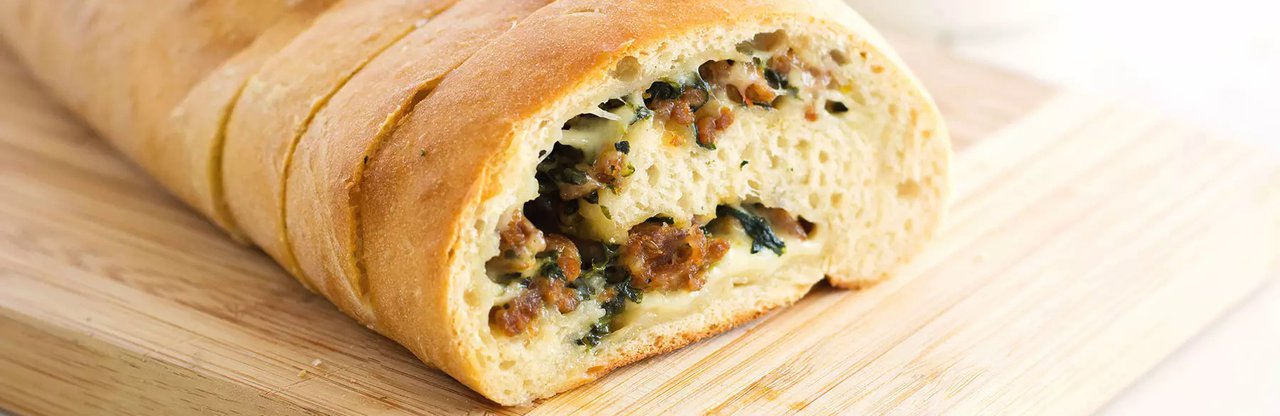 Sausage spinach loaf